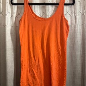Orange Sleeveless Top